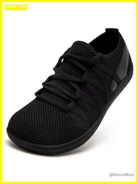Barefoot Wide Toe Box Zero Drop Sneakers Breathable Knit Running Shoes
